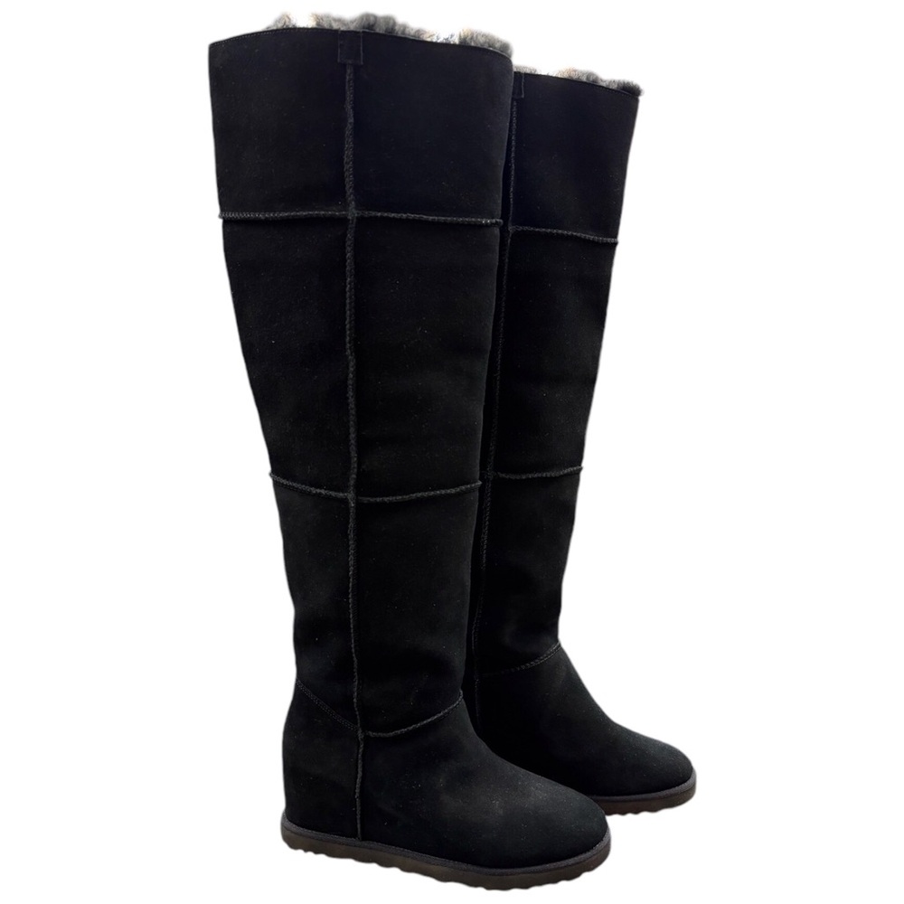 UGG Womens Over the Knee Suede Tall Shearling Winter Boots Sz 9 y2k